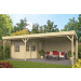  Tuindeco | Tuinhuis Annette met Overkapping 206343-01